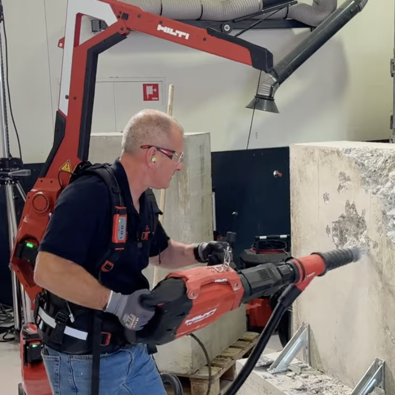 Exoskeleton Tool Balancer Makes Light Work Of Wall Breaking