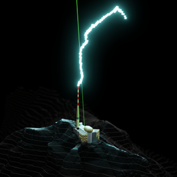 Deflecting lightning with a laser beam