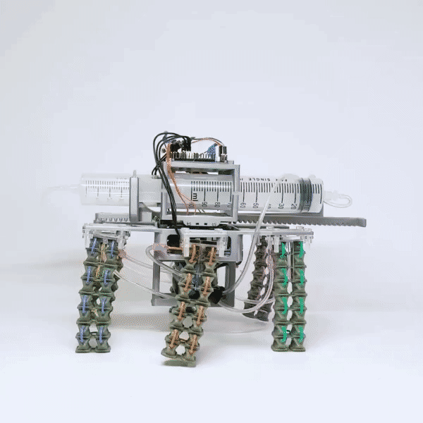 Fluid-powered soft robot can walk like an elephant