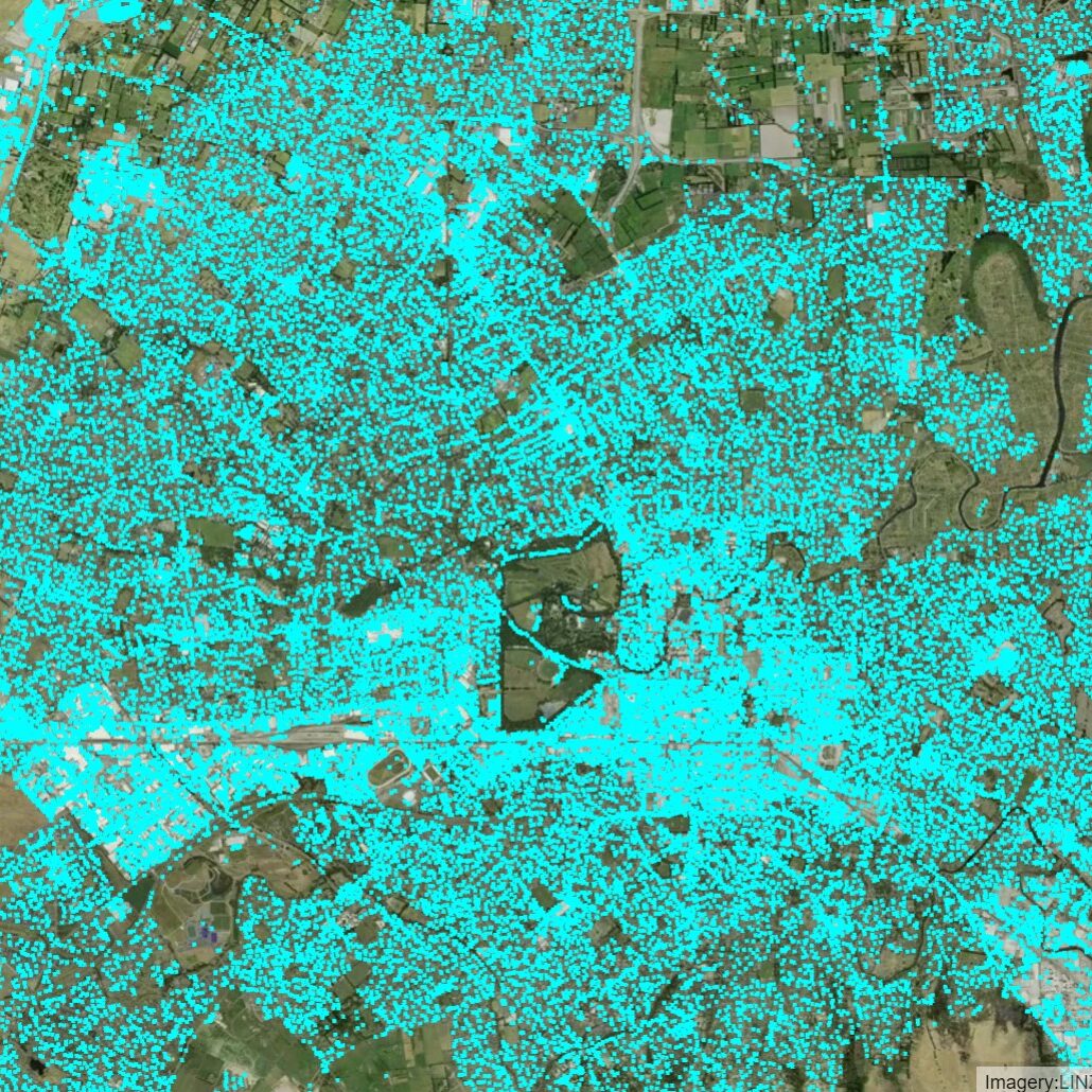 AI map shows how much space is taken up by vehicles across New Zealand