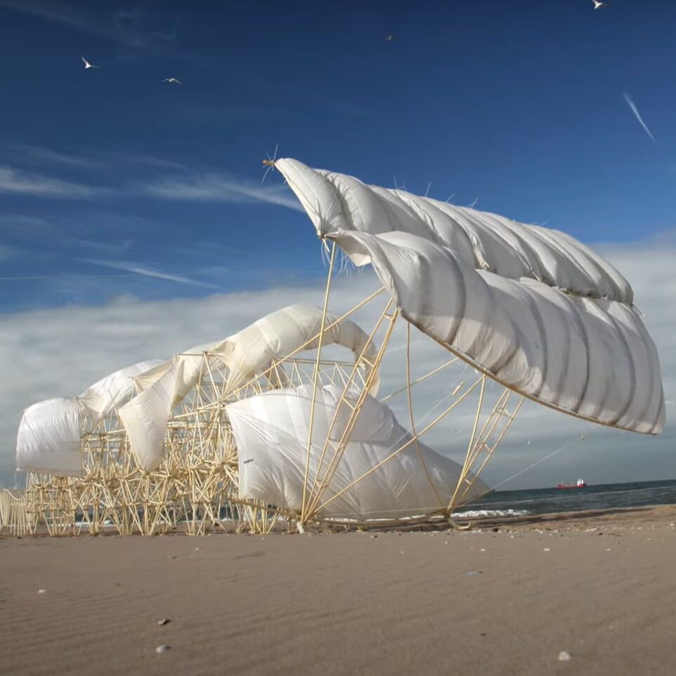 Animaris Rex: Latest wind-powered kinetic Strandbeest sculpture is huge, 18m long