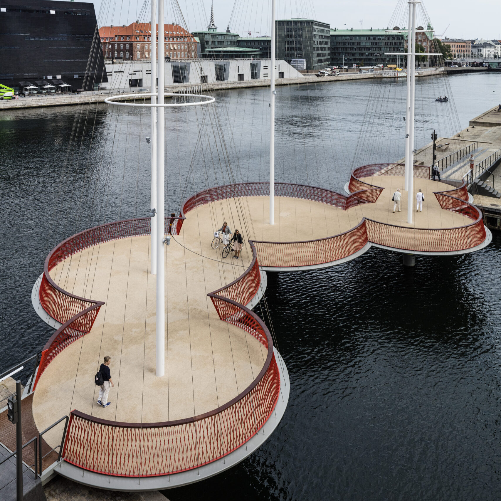 Copenhagen’s Circle Bridge encourages mindful cycling