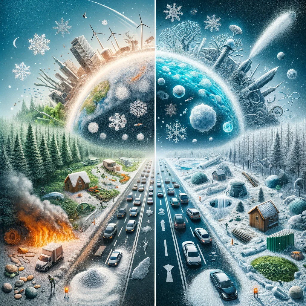 Less ice on the road leads to more salt in the soil, air, and water ...