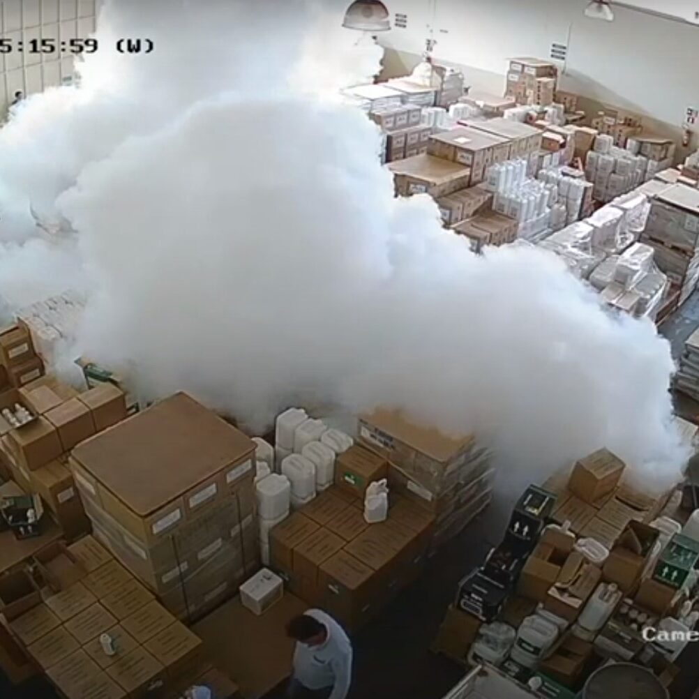 Anti-intruder fogging system