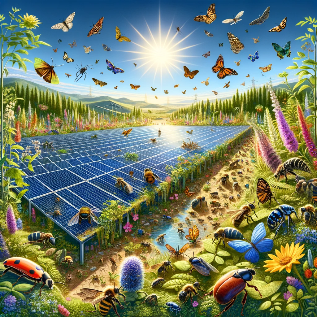 Insect populations flourish in the restored habitats of solar energy ...