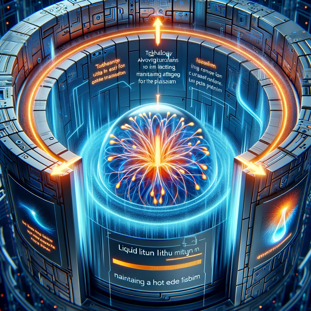 Liquid lithium on the walls of a fusion device helps the plasma within maintain a hot edge
