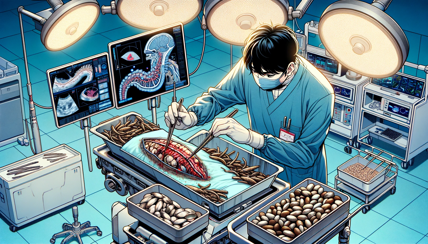 Using mussels and silkworm cocoons to stop organ bleeding