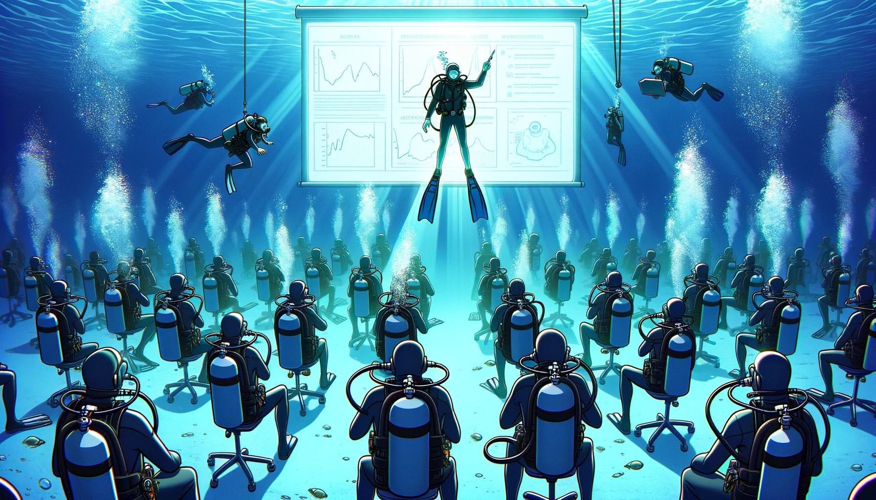 Powerless mechanoluminescent touchscreen underwater
