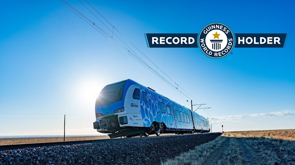 Hydrogen train travels 1700+ miles on single tank to set world record