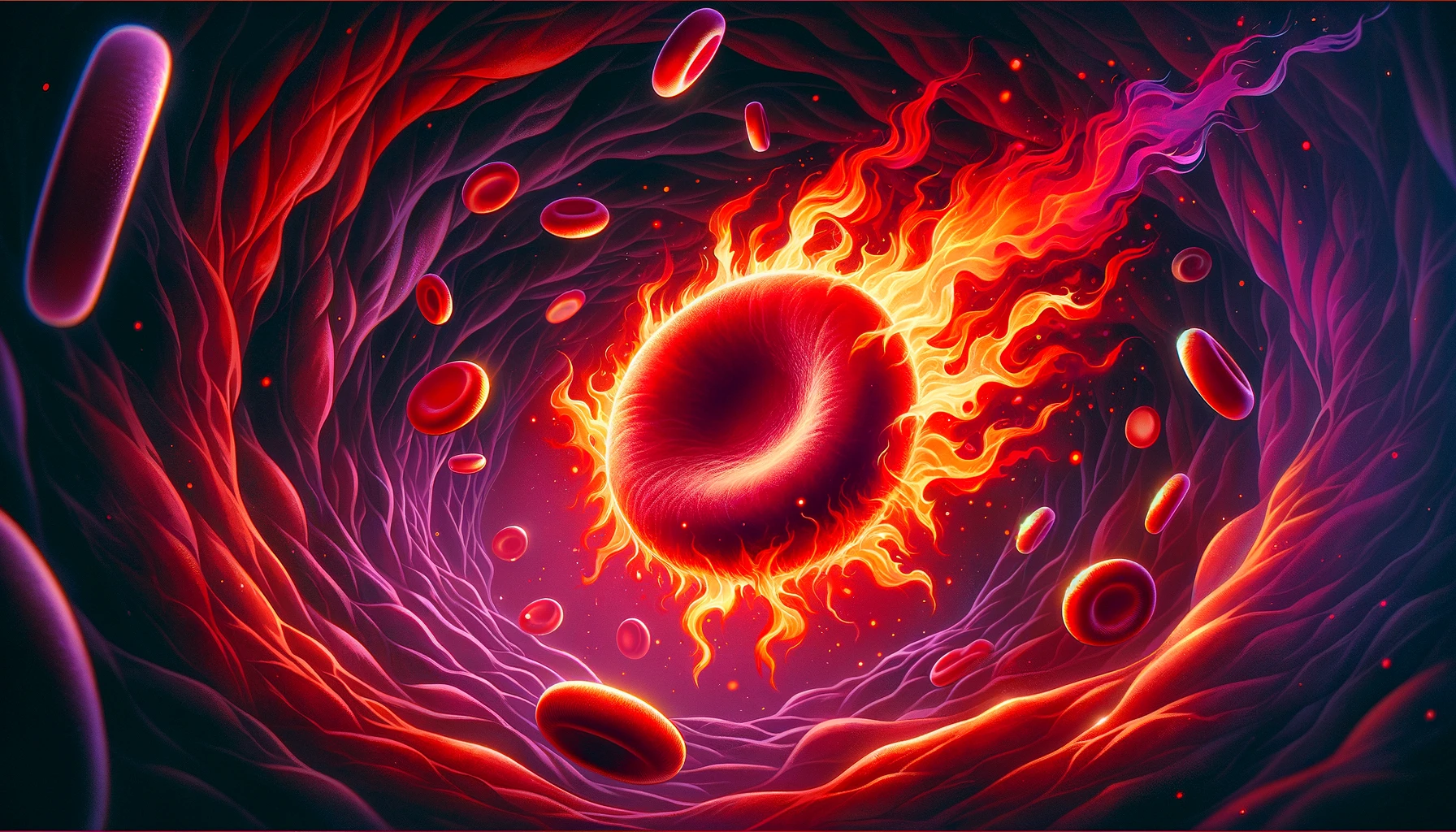 First heat map for individual red blood cells