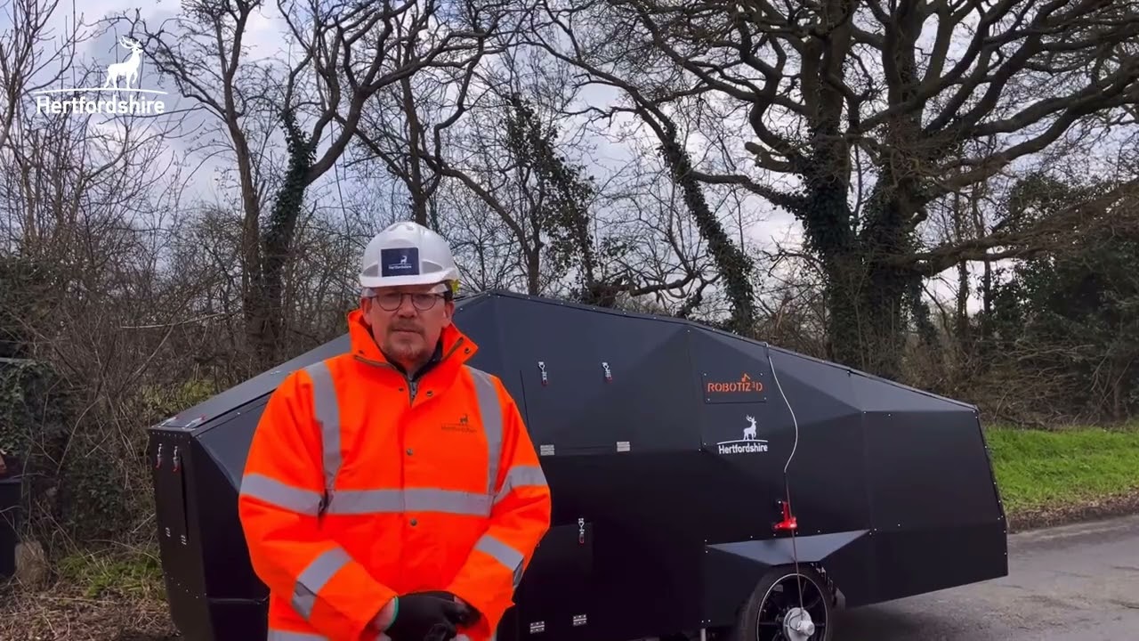 World’s first pothole prevention bot tested in Hertfordshire