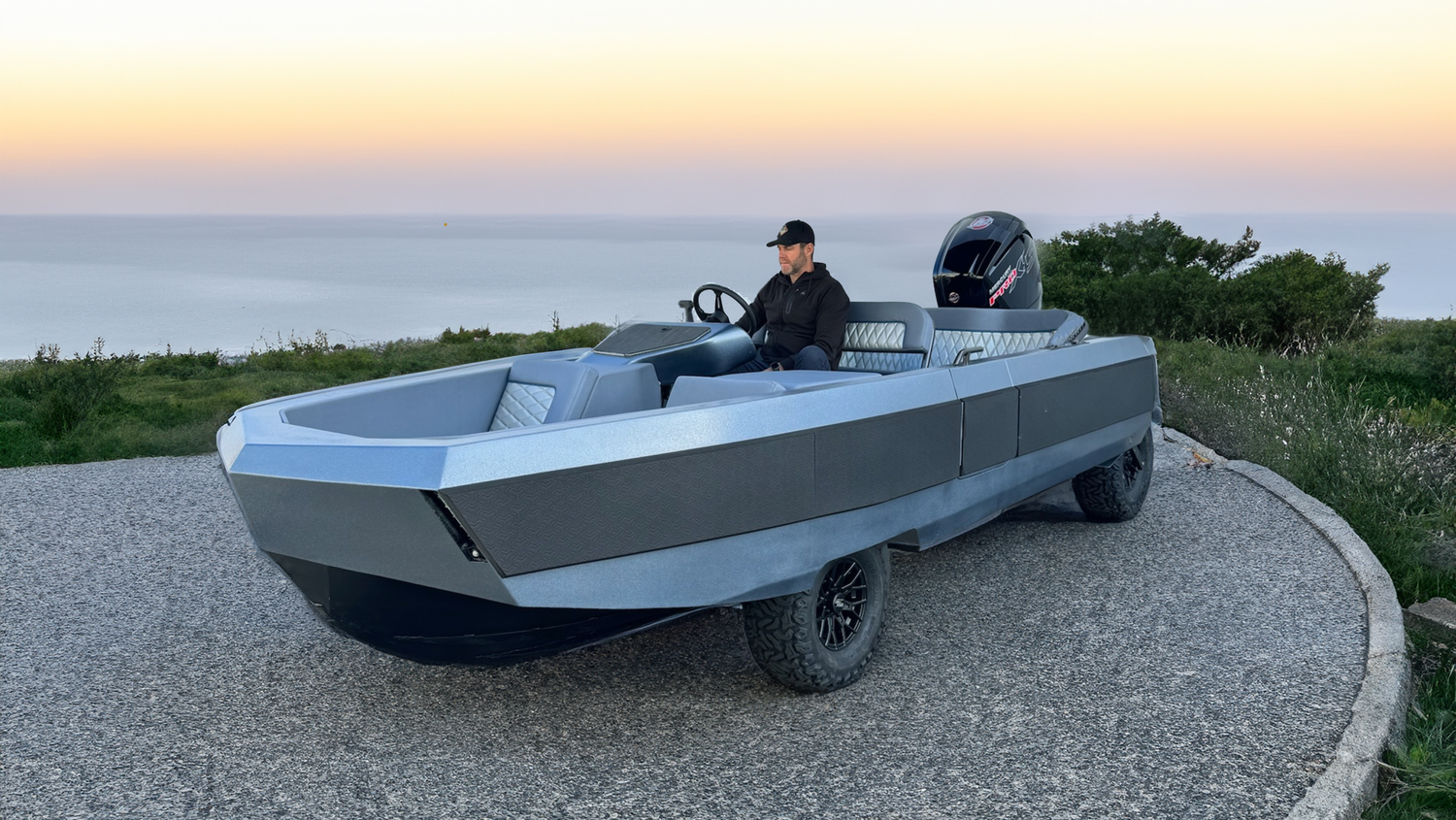 WaterCar EV: Amphibious electric/hybrid boat and car in one