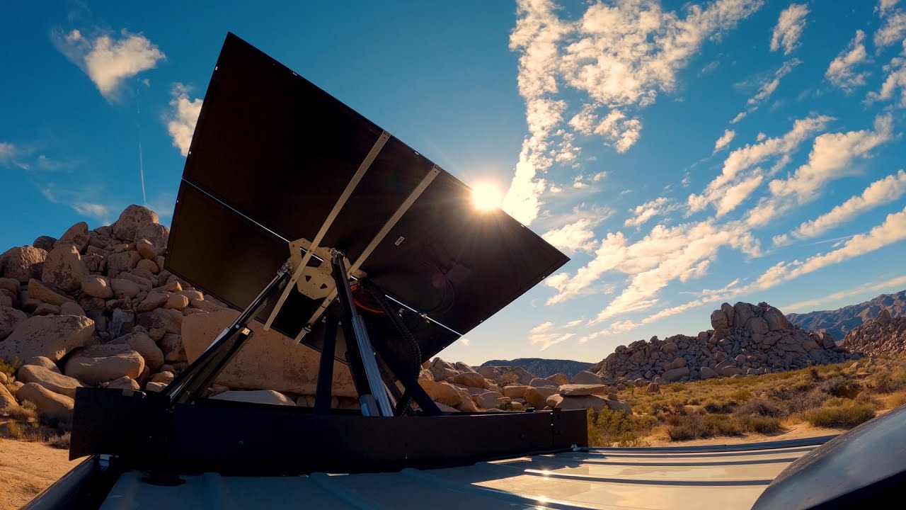 VIDEO: Rooftop solar tracker for RVs and camper vans