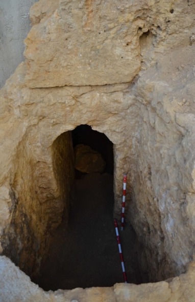 Access to the tomb. Credit: Cosano D. et al./Journal of Archaeological Science. Article: The world's oldest wine discovered