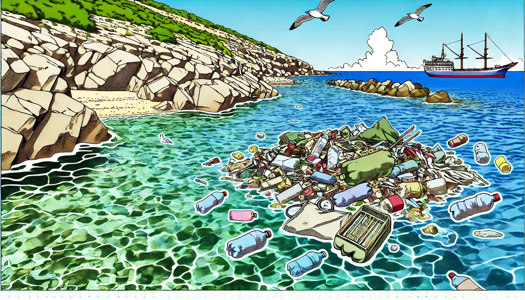 Satellites monitor marine rubbish in the Mediterranean Sea
