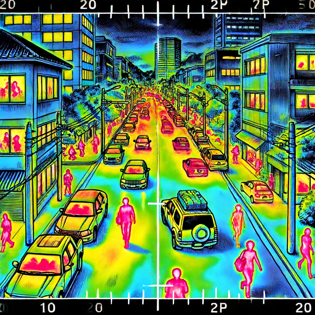 Illustration by Superinnovators x AI. Article: Customised thermal radiation.