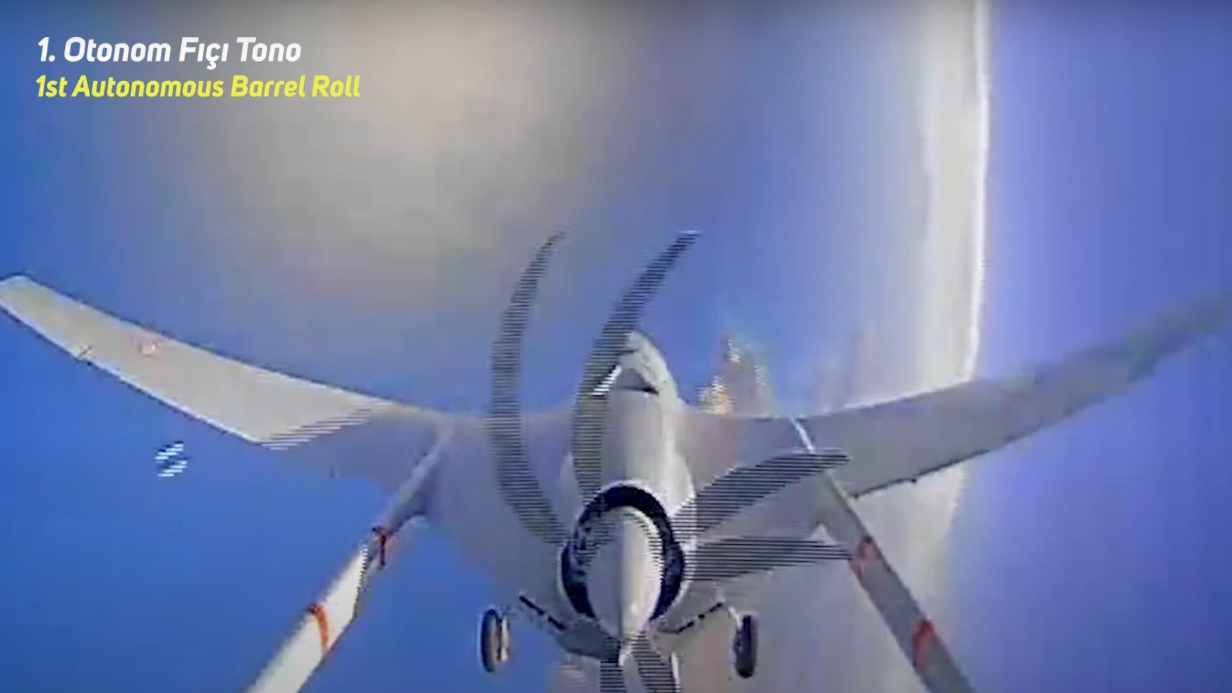 VIDEO: First UCAV to perform autonomous barrel roll
