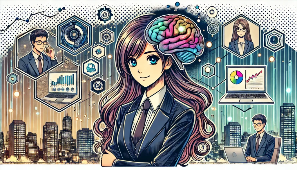 Illustration by Superinnovators x AI. Article: Neuroscience of the entrepreneurial brain: Cognitive flexibility