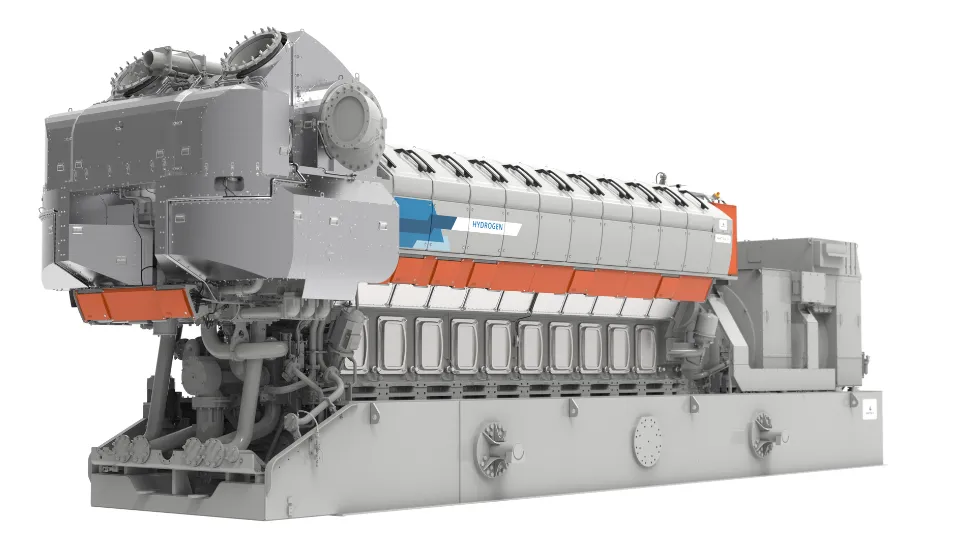 World’s first large-scale 100% hydrogen engine power plant
