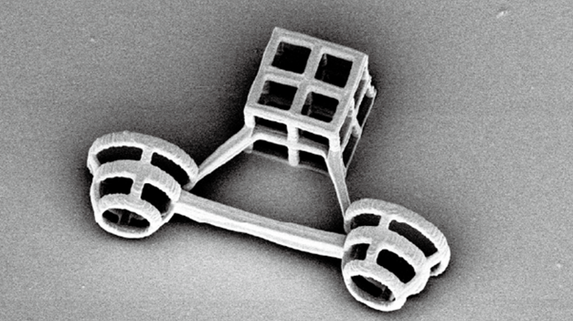 Micromachines steered by microorganisms