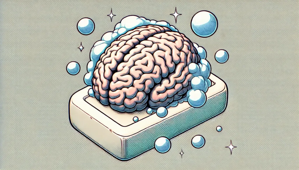 Illustration by Superinnovators x AI. Article: LUSH science-based shower routine could boost creativity