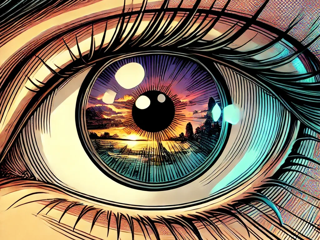 Illustration by Superinnovators x AI. Article: New camera inspired by the human eye
