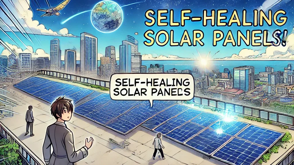 Illustration by Superinnovators x AI. Article: ‘Self-healing’ solar cells could become reality