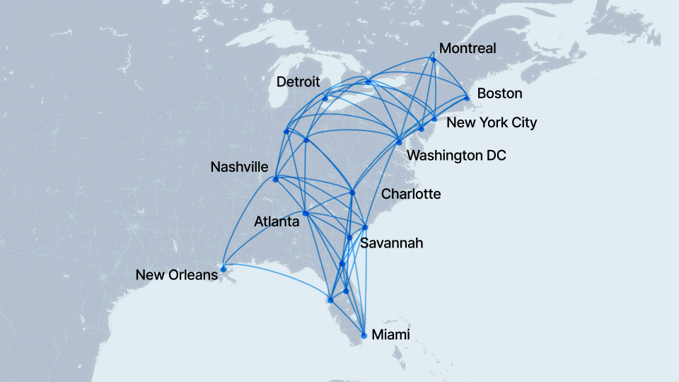 Joby's future regional flight network for hydrogen-electric VTOL