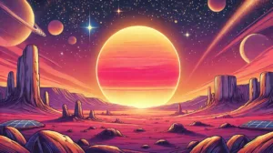 Illustration by Superinnovators x AI. Article: NASA’s Webb investigates eternal sunrises, sunsets on distant world