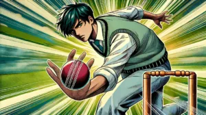 Illustration by Superinnovators x AI. Article: Cricket physics: Science behind the modern bowler technique tricking batters