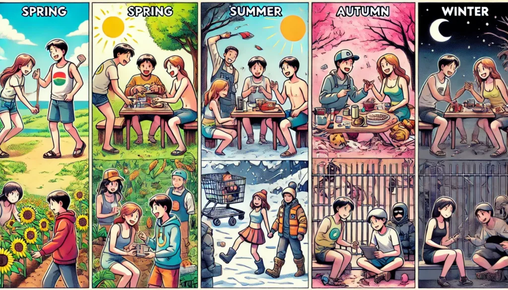 Illustration by Superinnovators x AI. Article: People's moral values change with the seasons