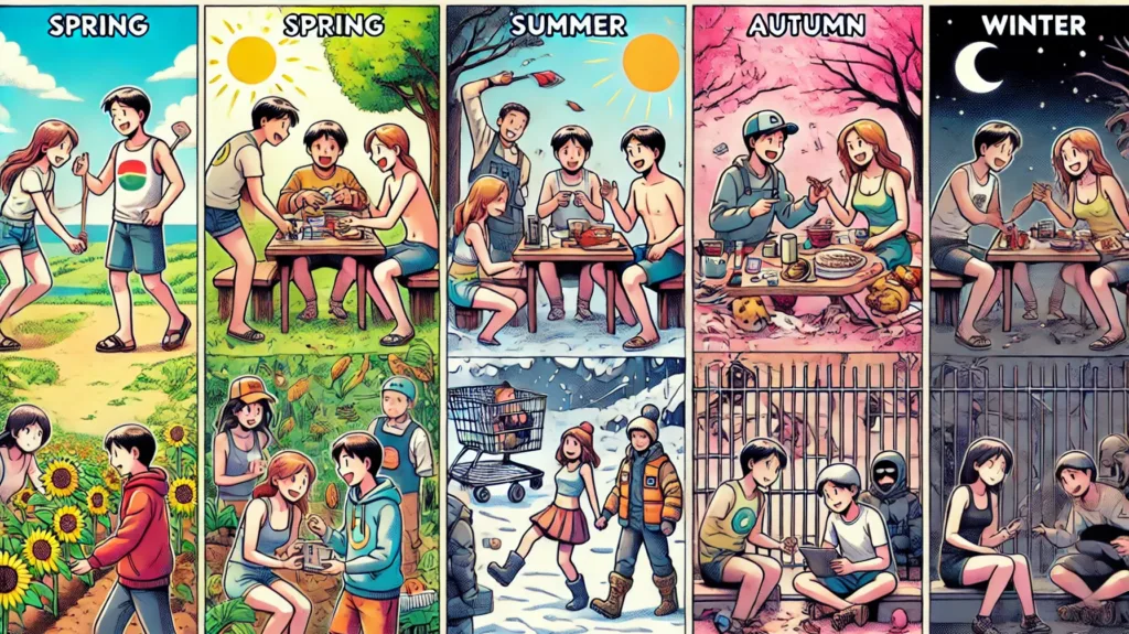 Illustration by Superinnovators x AI. Article: People's moral values change with the seasons