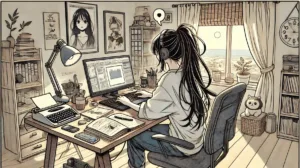 Illustration by Superinnovators x AI. Article: Working from home is stifling innovation, study finds