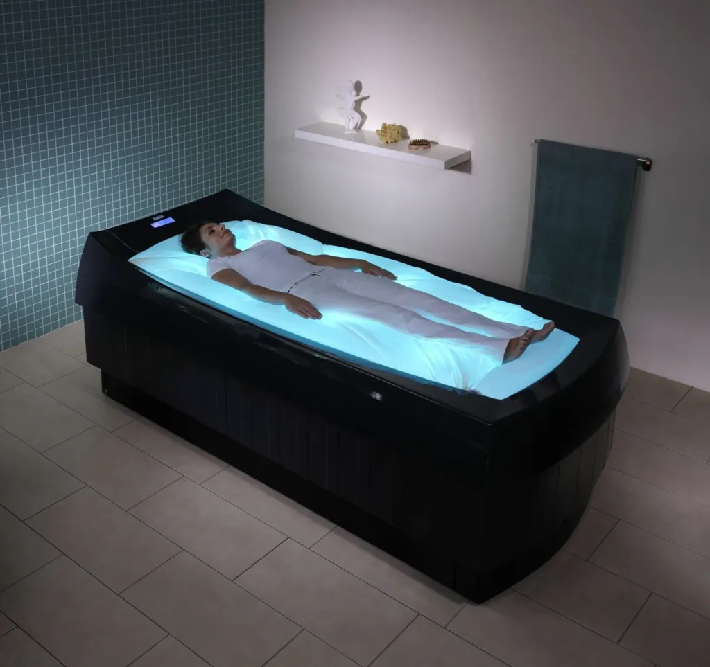 Dry floatation bed. All image credits: Wellness One Group